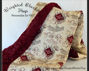 Harry Potter Weighted Blanket Etsy