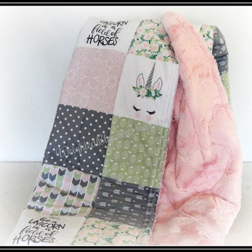 Rainbow Weighted Blanket for Adults Teens and Kids. Weighted Etsy