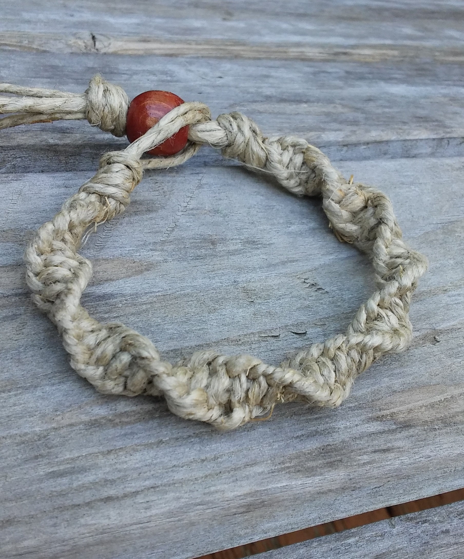 Thick Hemp Bracelet Spiral Hemp Bracelet Phatty Hemp Etsy