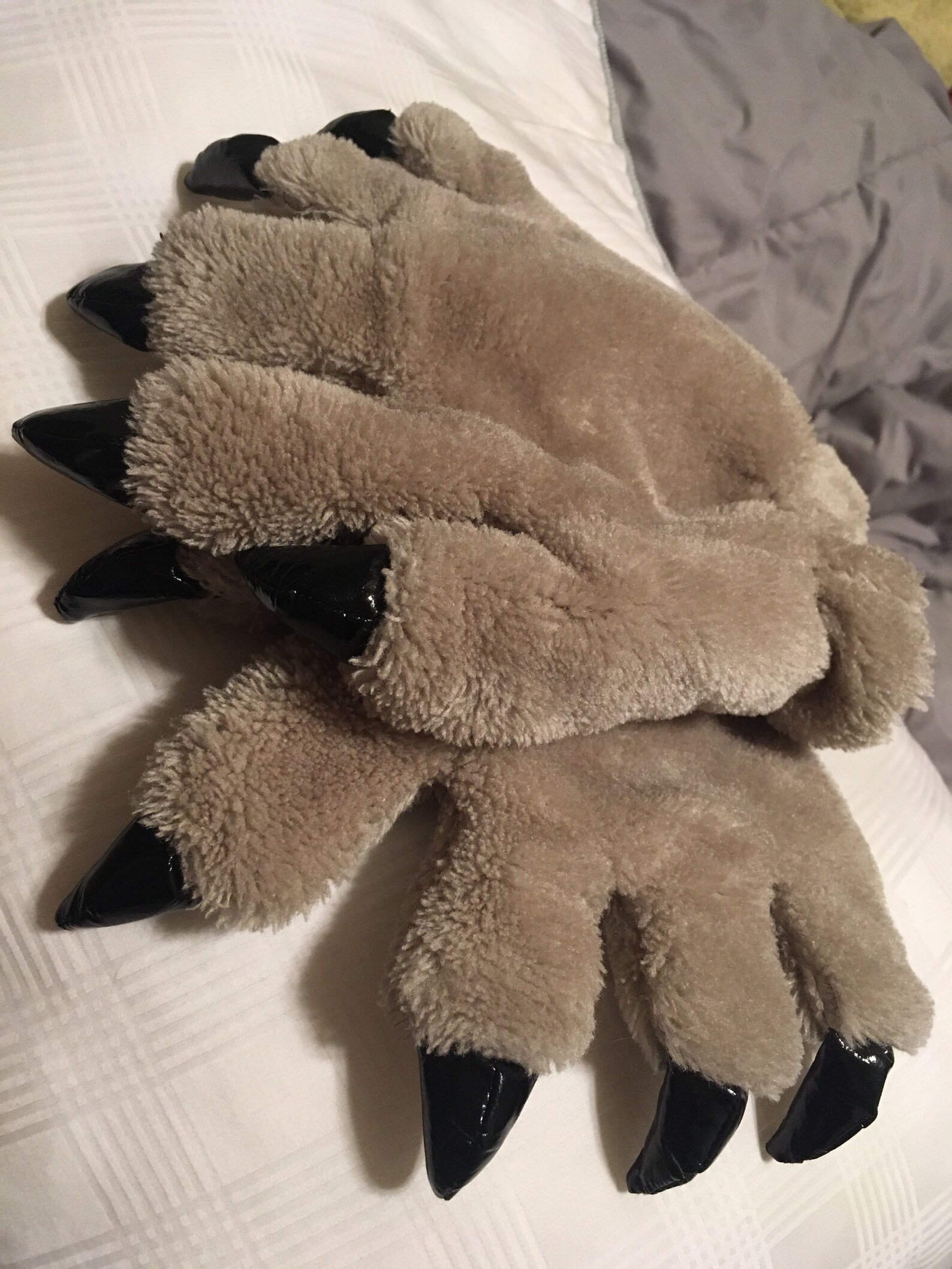 Grey wolf paws/gloves Etsy