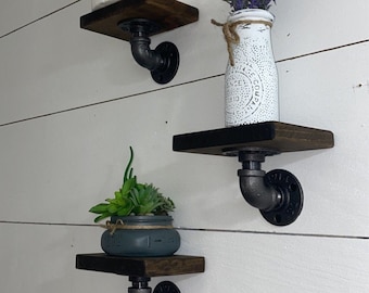 Little Shelves, Little Wood Shelf, Computer Speaker Shelf, House Plant Shelf