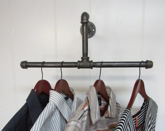 Clothing Rack, Retail Display, Steampunk Furniture, Pipe Clothing Rack, Garment Rack