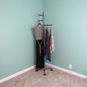 Standing Garment Rack, Clothing Rack, Clothes Rack, Industrial Pipe Clothing Rack, Clothes Rail