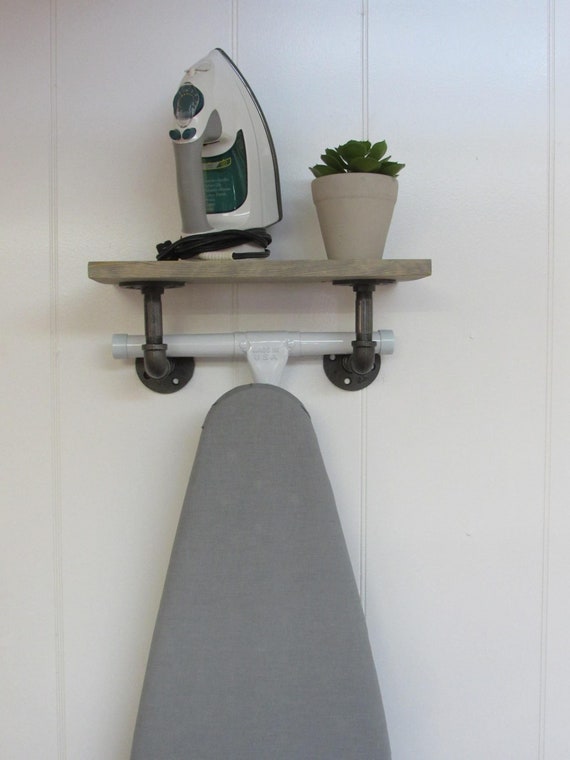 Ironing board 2025 hanger with shelf
