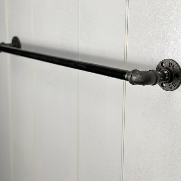 Porte-serviettes, plusieurs tailles disponibles, barre porte-serviettes, barre porte-serviettes en tuyaux, rangement de salle de bain, porte-serviettes, décoration steampunk, mobilier industriel