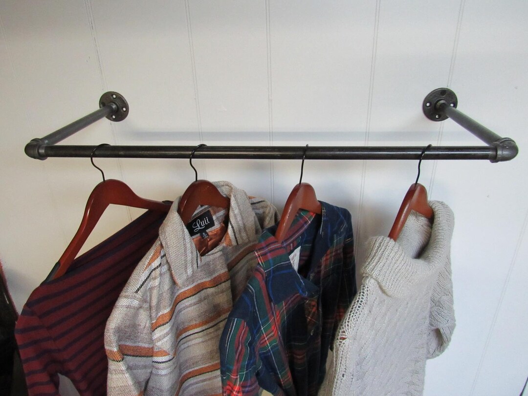 Buy Wall Mounted Clothes Rack, Clothing Hanger, Garment Display Online in  India