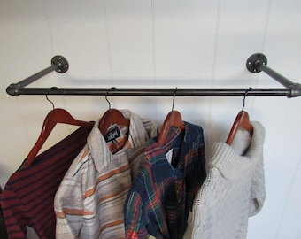 Wall Mounted Clothes Rack, Clothing Hanger, Garment Display