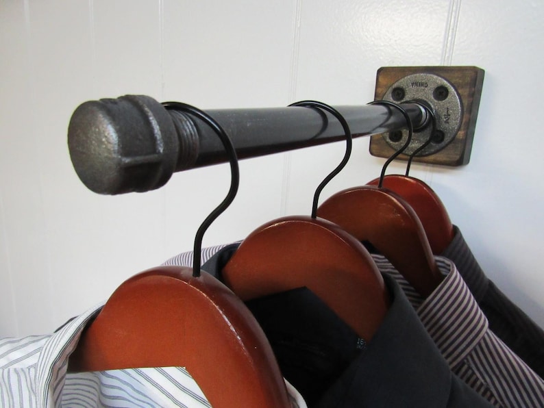 Pipe Clothing Rack Wall Hook Boutique Display Retail Etsy