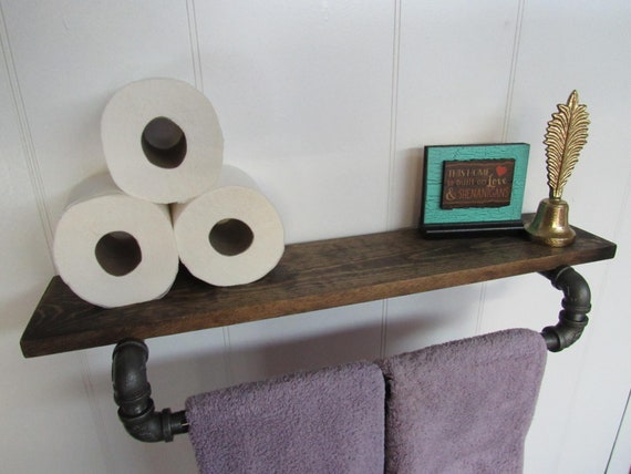 Shop Towel Holder with Built In Shelf 