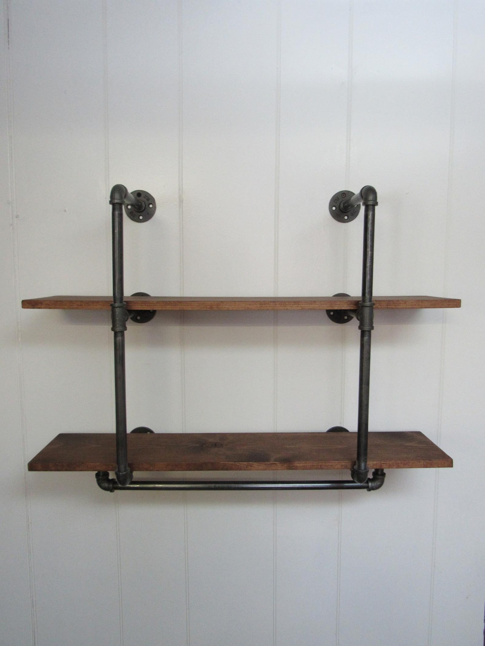 Rustic Pipe Shelving Coffee Mug Holder Wall Decor Etsy