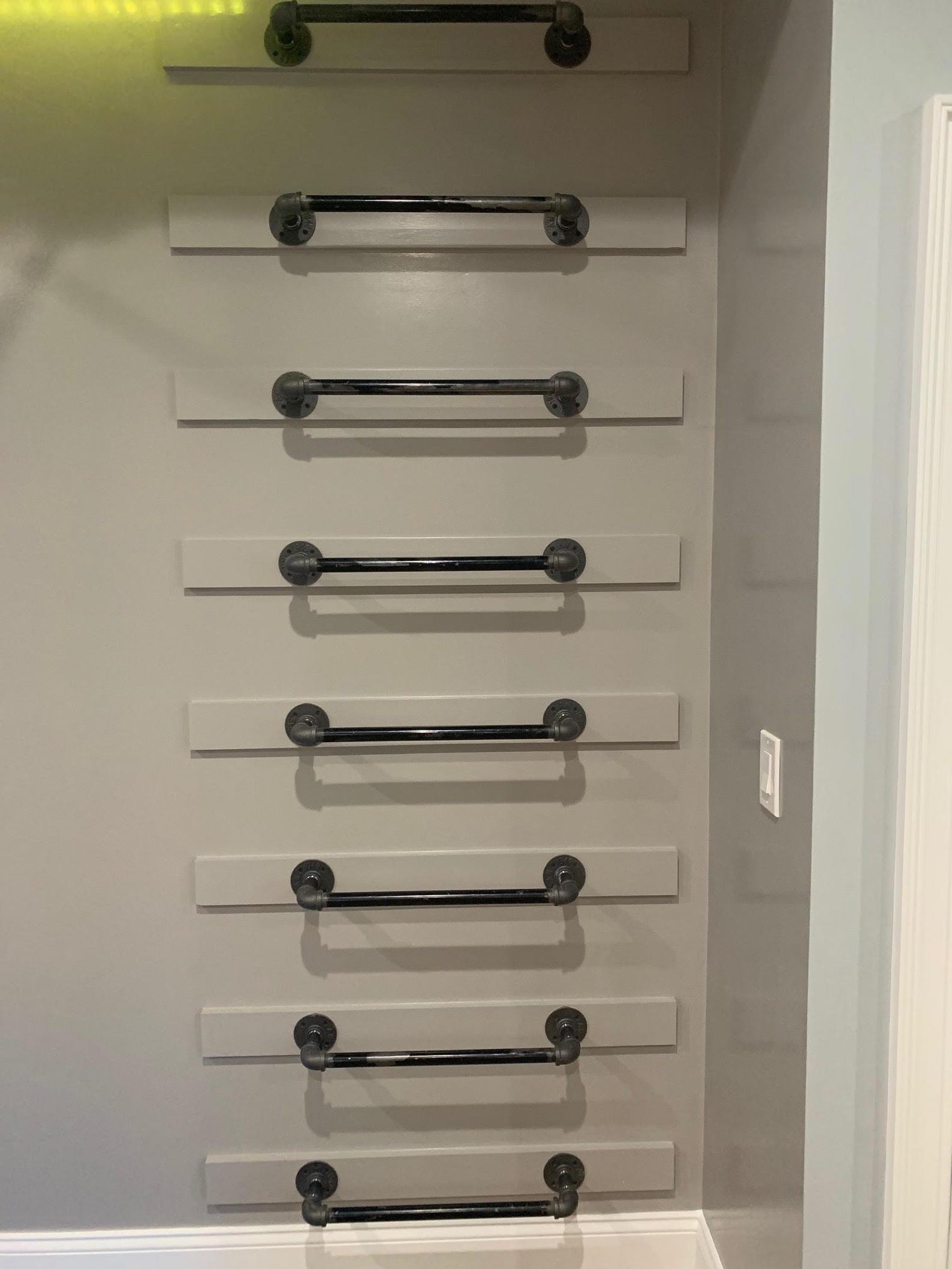 Wall Rungs Wall-mounted Ladder, Industrial Steel Climbing Rungs, Kids and Adults ...