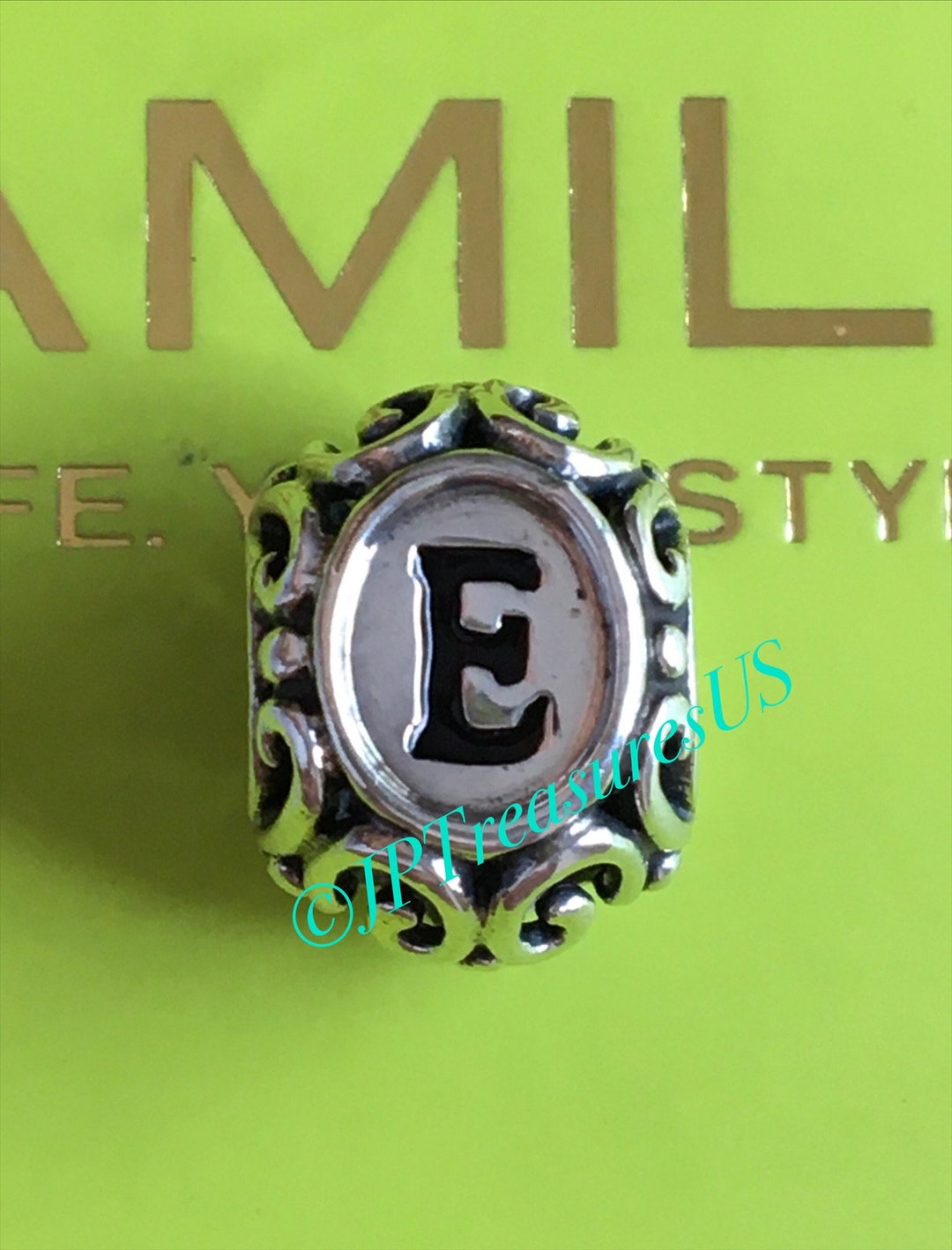 Authentic Chamilia Initially Speaking Letter E Charm Chamilia Charm