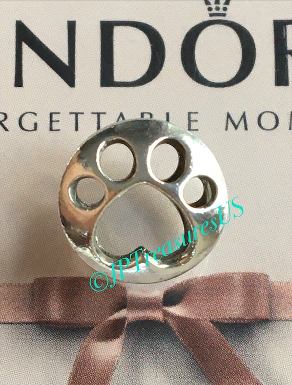 Genuine pandora paw print charm sale