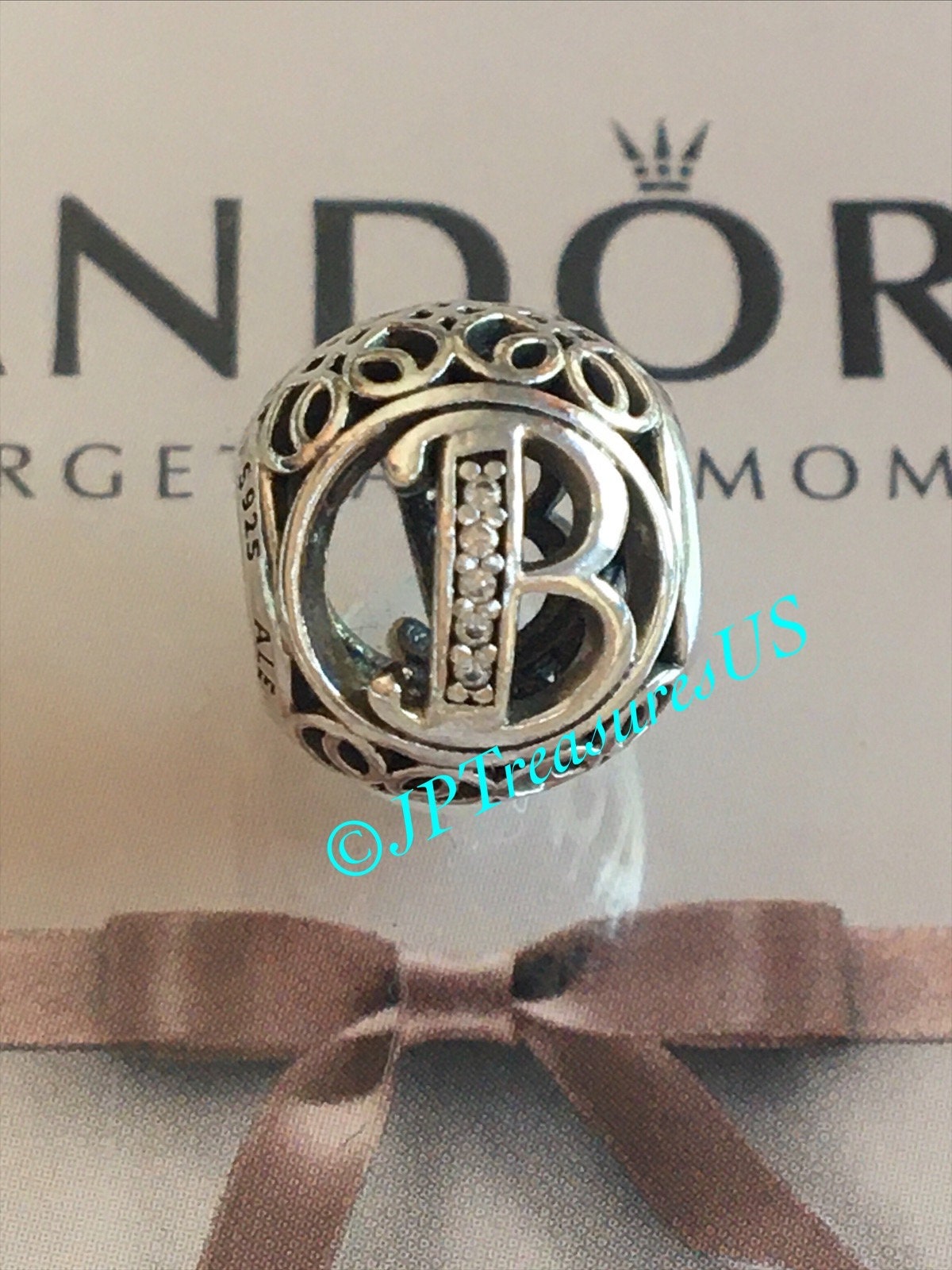 Pandora letter b charm best sale