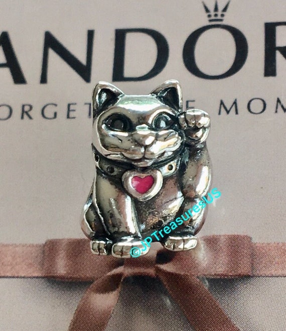 Vintage pandora cat charm clearance