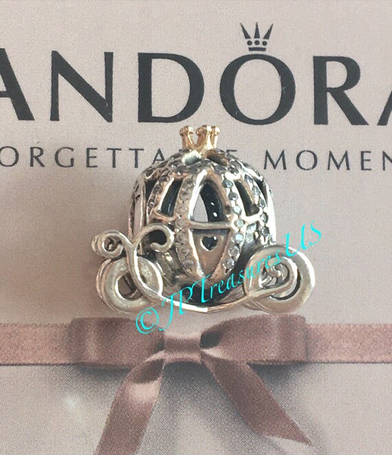 Authentic Pandora Sterling Silver Royal Carriage 14K Gold