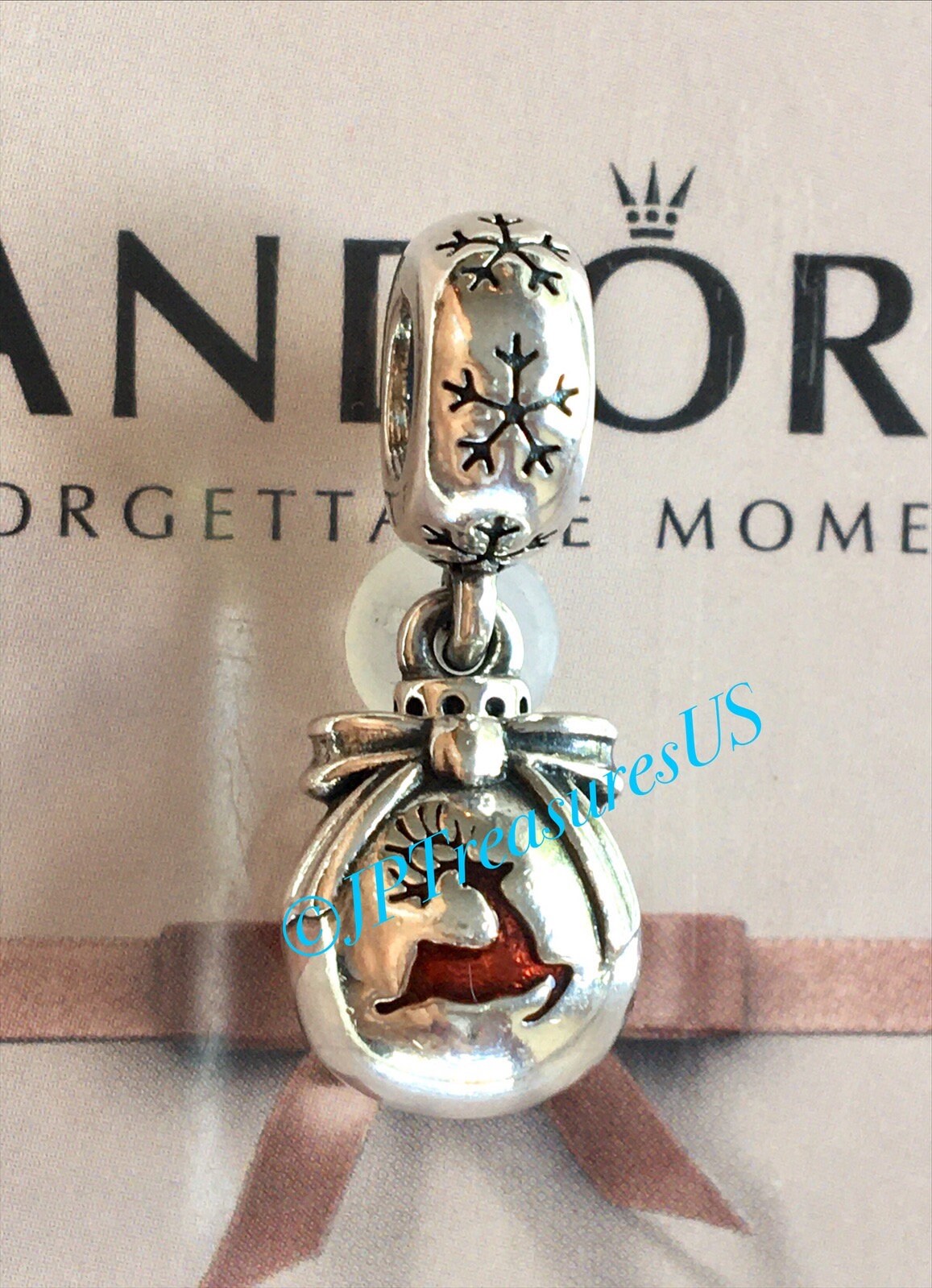 Authentic Prancing Reindeer Ornament Dangle Charm Etsy