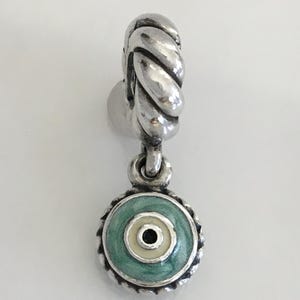 Pandora Watchful Eye Dangle Charm Enamel Retired Pandora Charm Pandora Free Shipping