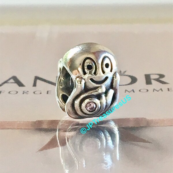 Authentic Pandora Octopus with Pink CZ Charm Retired Pandora Charm Pandora Free Shipping