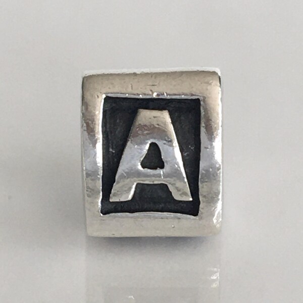 Charm Pandora Letra A Pandora Alfa Inicial A Charm Pandora Retirado Envío Gratis