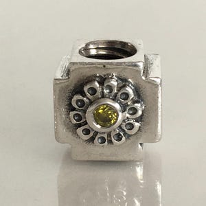 Pandora Cathedral Ceiling Green CZ Charm Retired Pandora Charm Free Shipping