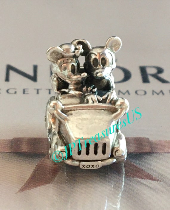 Authentic Pandora Disney Mickey and Minnie Mouse Vintage Car Charm Pandora Charm Pandora Free Shipping Etsy