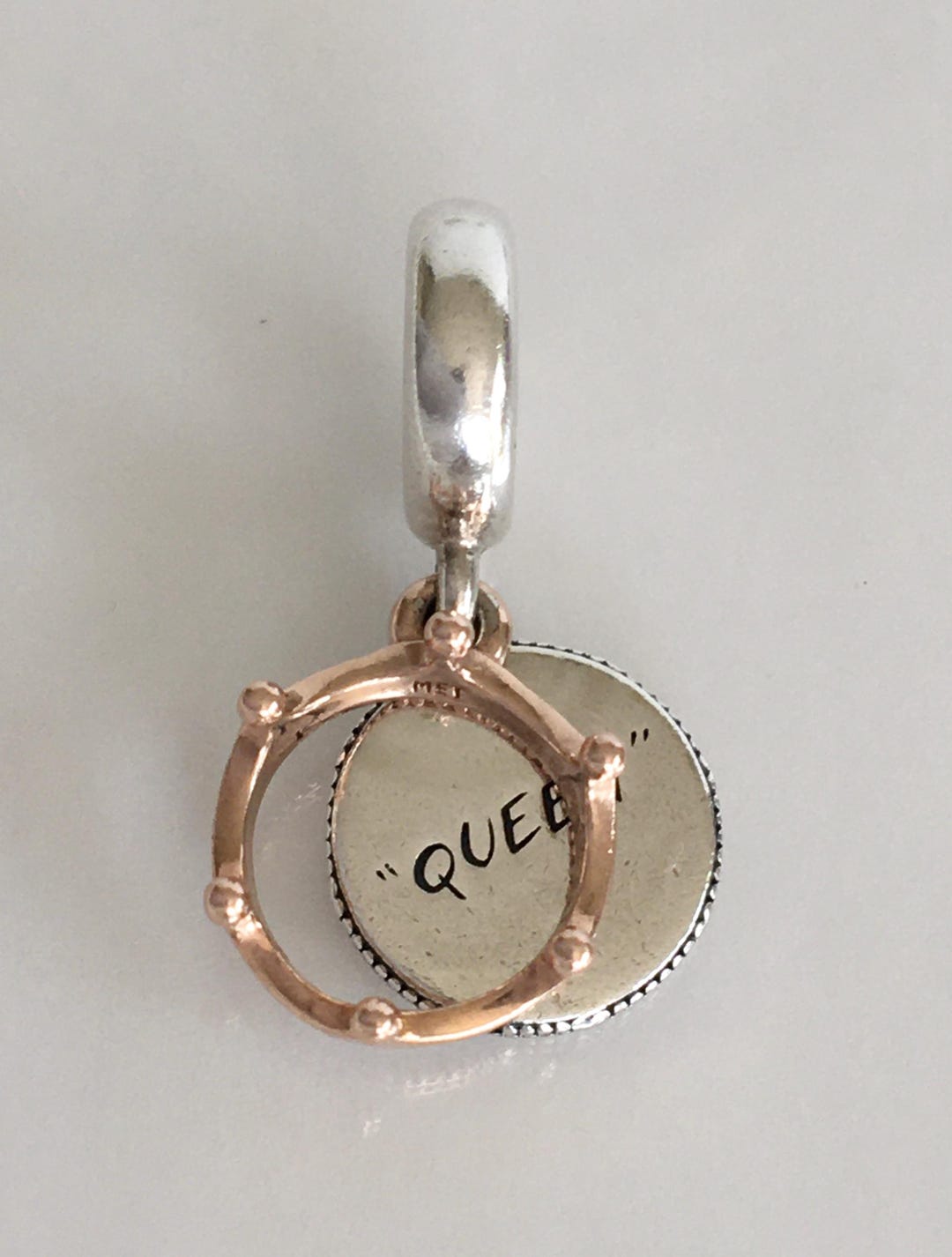 Pandora Queen and Regal Crown Charm Sterling Silver and Rose Gold ...