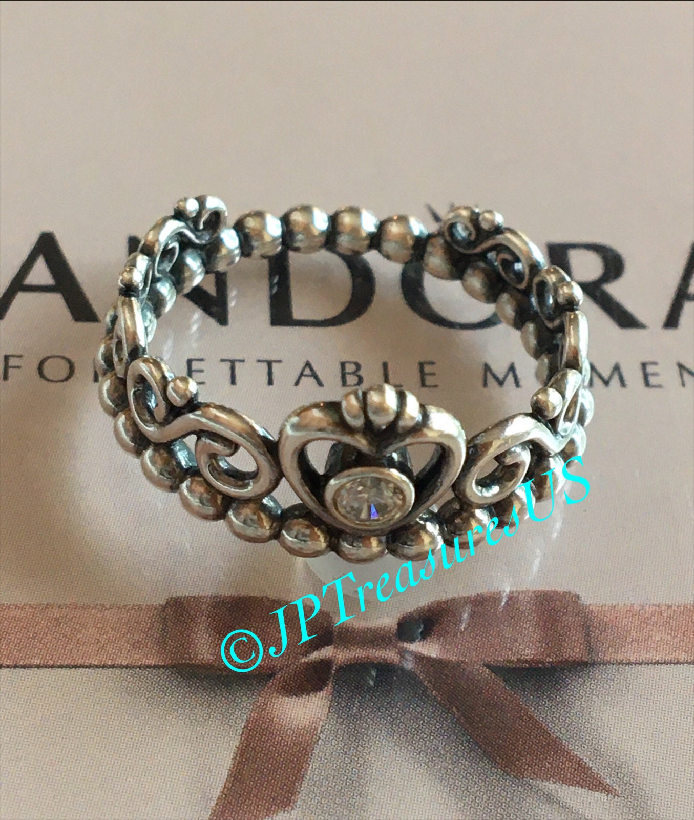 Princess Tiara Crown Ring Pandora Rose