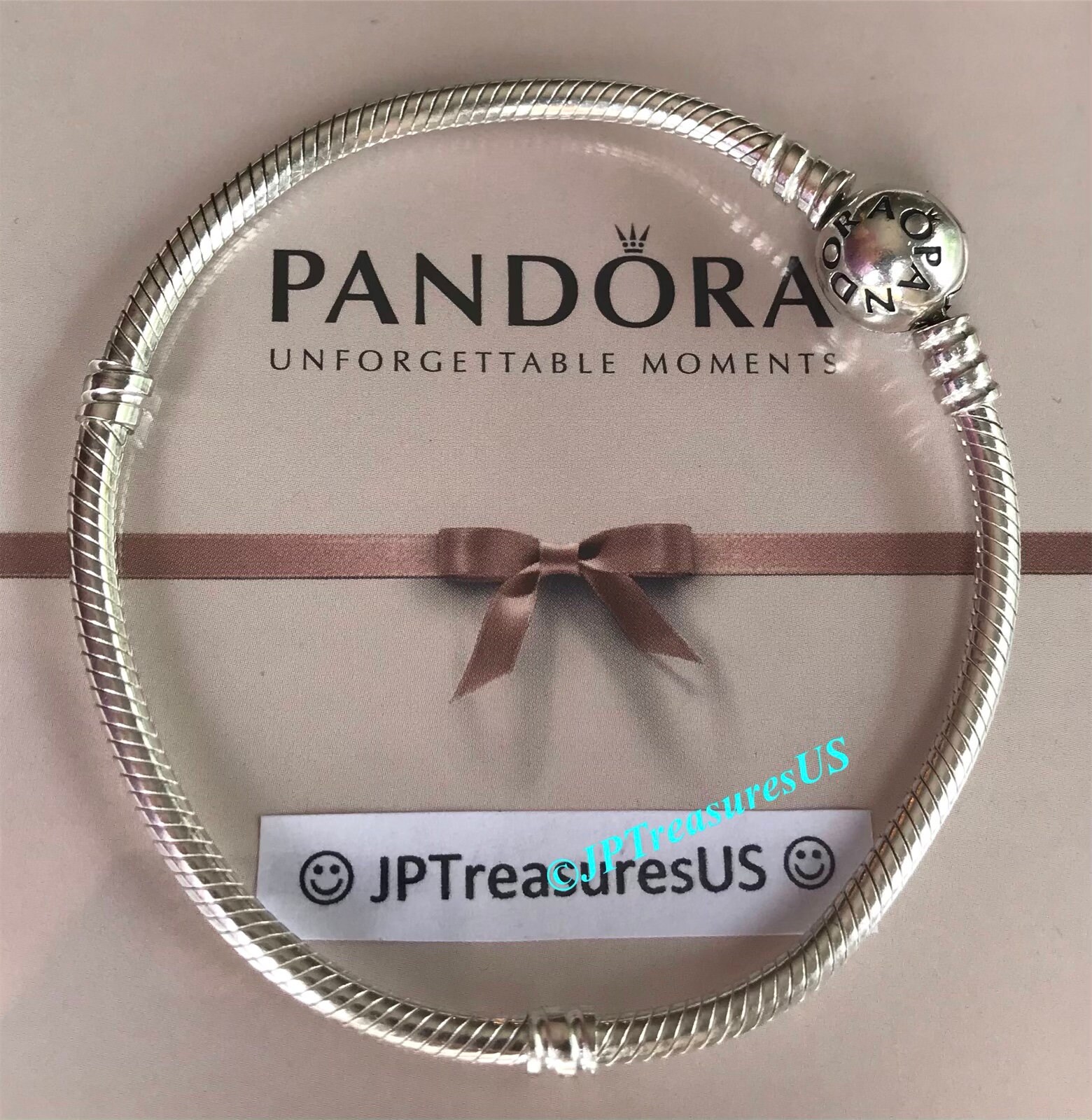Authentic Pandora Bracelet 2-tone Signature W14k India | Ubuy
