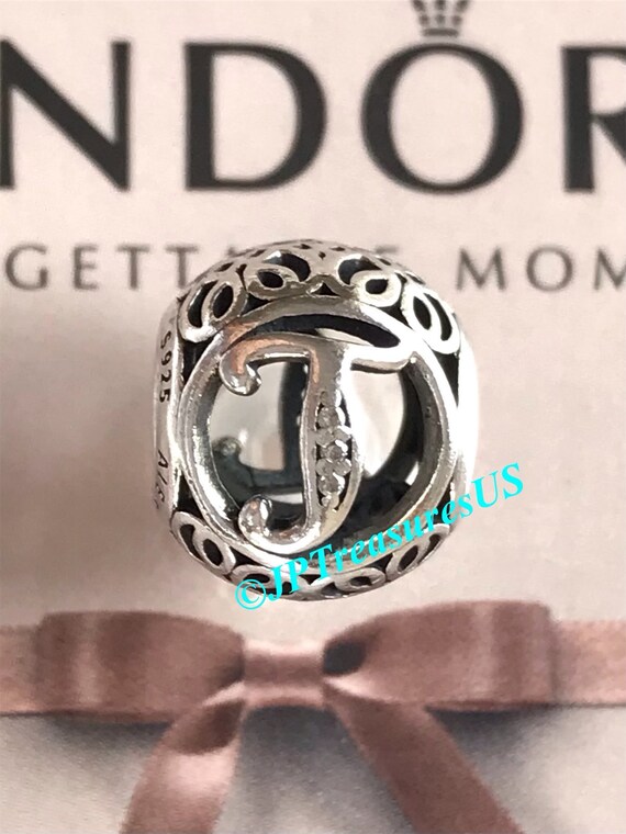 Pandora charm deals letter t