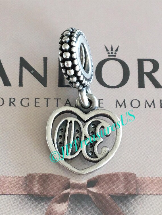 Authentic Pandora 30 Years of Love Dangle Clear CZ Charm Pandora Anniversary Charm Pandora Retired Pandora Charm Free Shipping Etsy