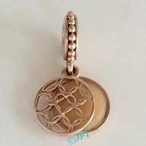 Pandora Patterns of Love Dangle Charm Rose Gold Plated Pandora Love Makes a Family Charm Free Shipping