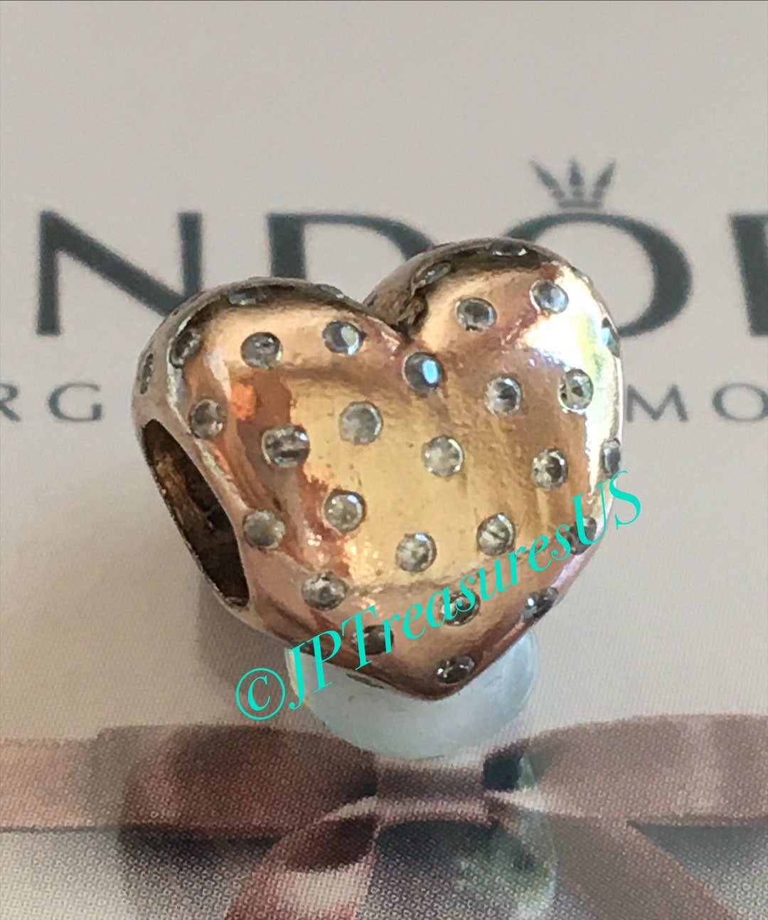 pandora sparkle heart charm
