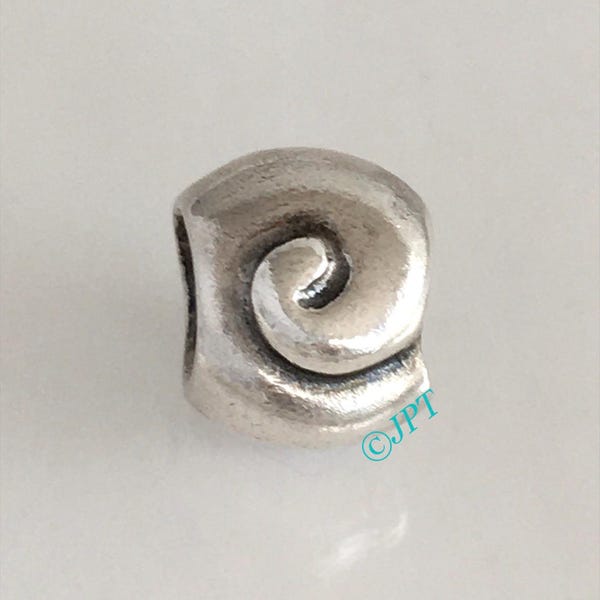 Charm Pandora de concha de caracol Nautilus, raro y retirado, envío gratis