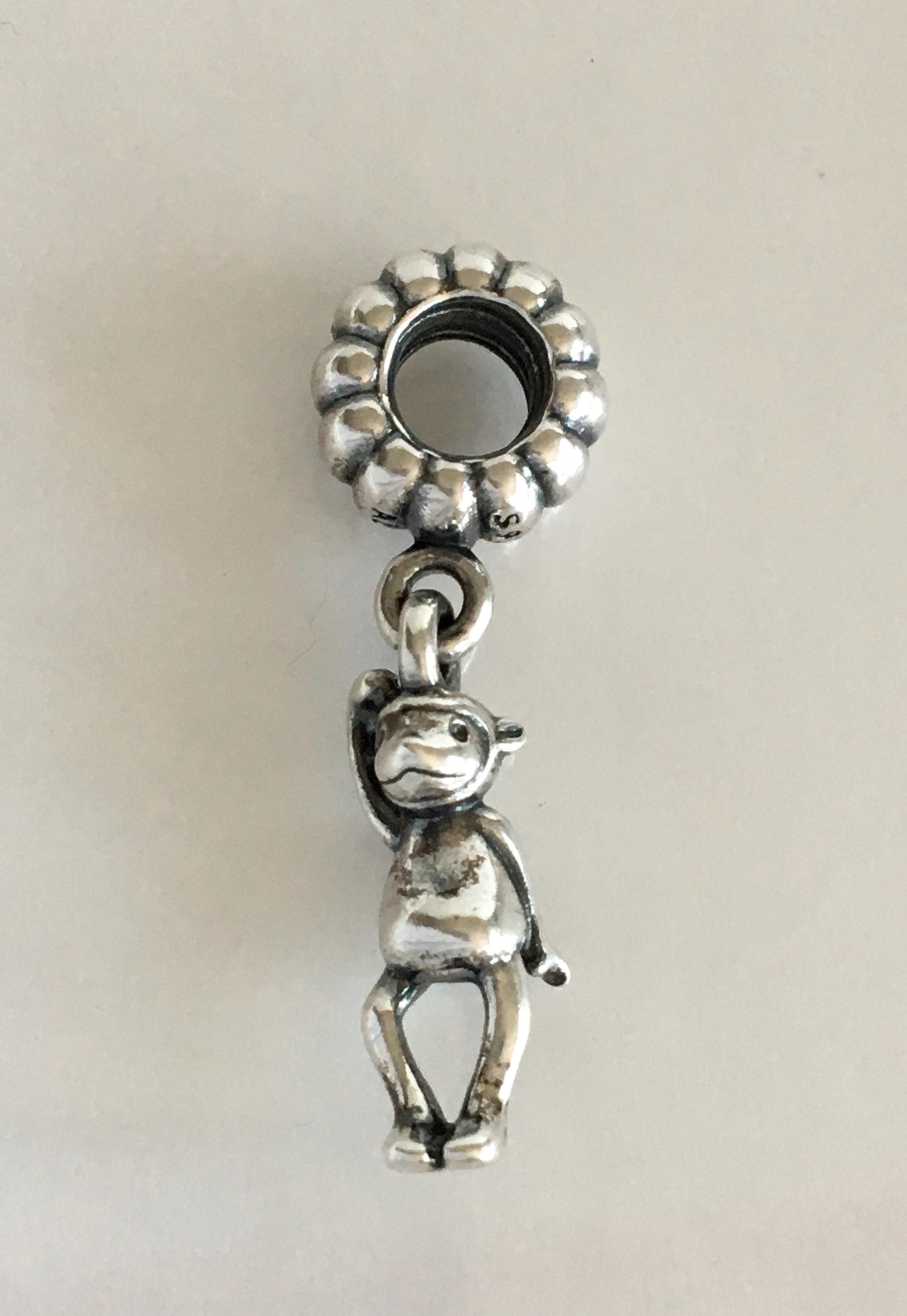 タイお守り　クマントーン　クルーバーチャイチャナ　仏暦2558年 Pandora Chinese Zodiac Monkey Dangle Charm Retired Pandora Charm