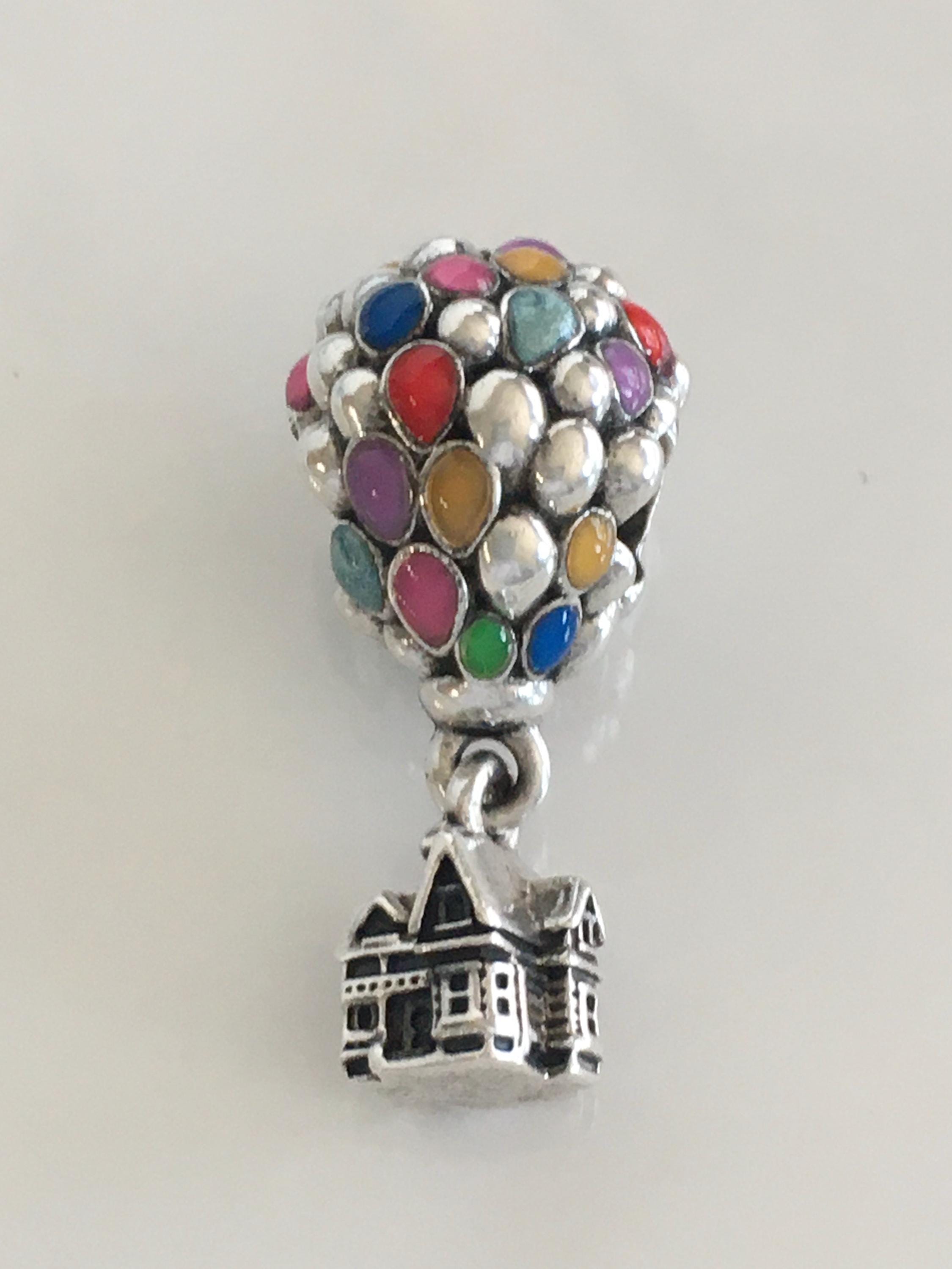 Pandora Disney Pixar up House & Balloons Enamel Charm Pandora