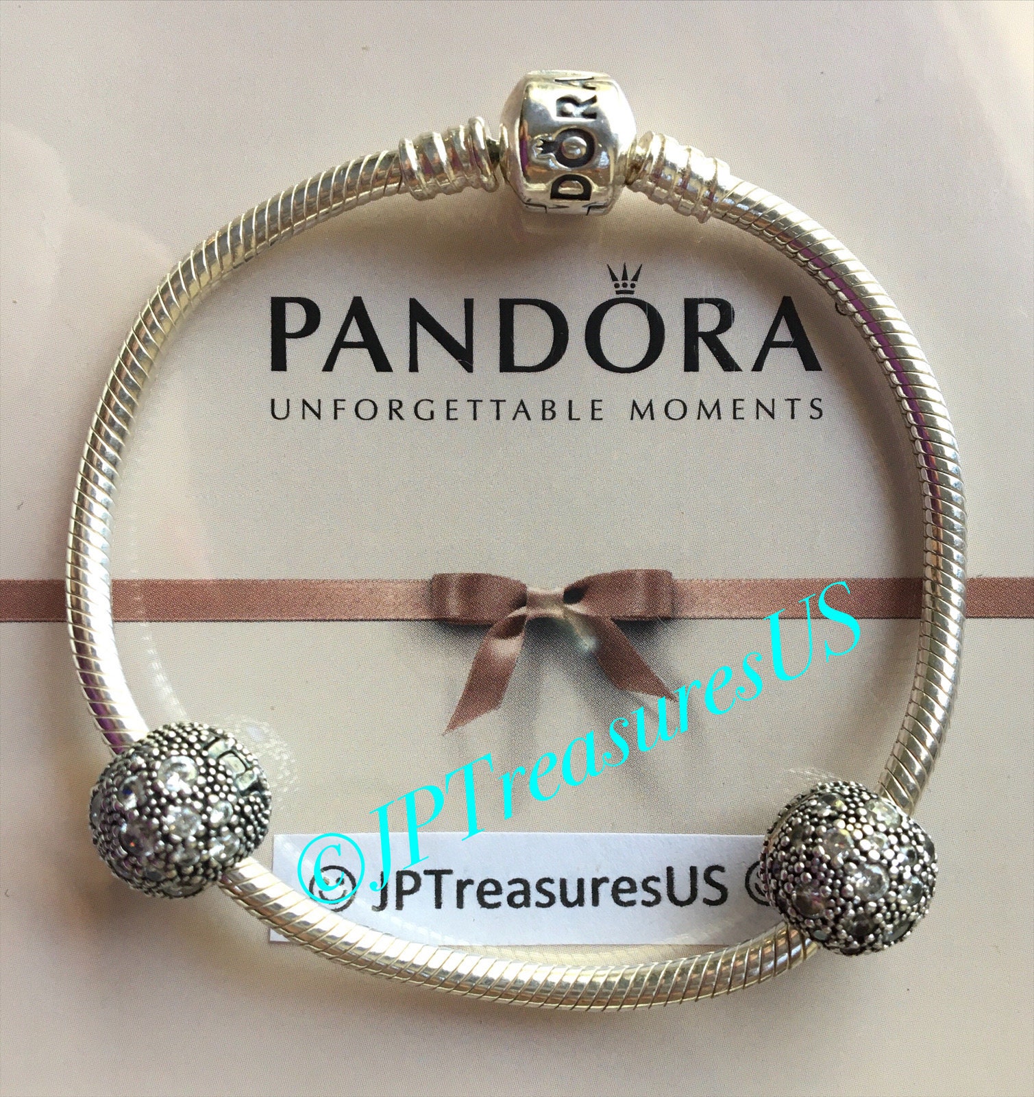 🔅Pandora Moments Heart Clasp Snake Chain Bracelet 7.9 inches with Tags |  eBay