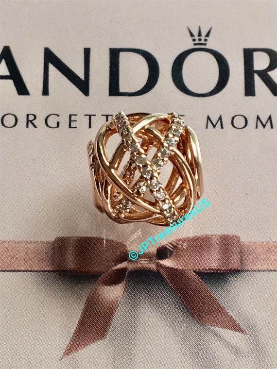 Authentic Pandora Rose Galaxy Charm 