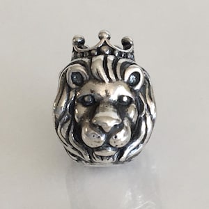 Pandora Lion King of the Jungle Head Charm Retired Pandora Charm Free Shipping