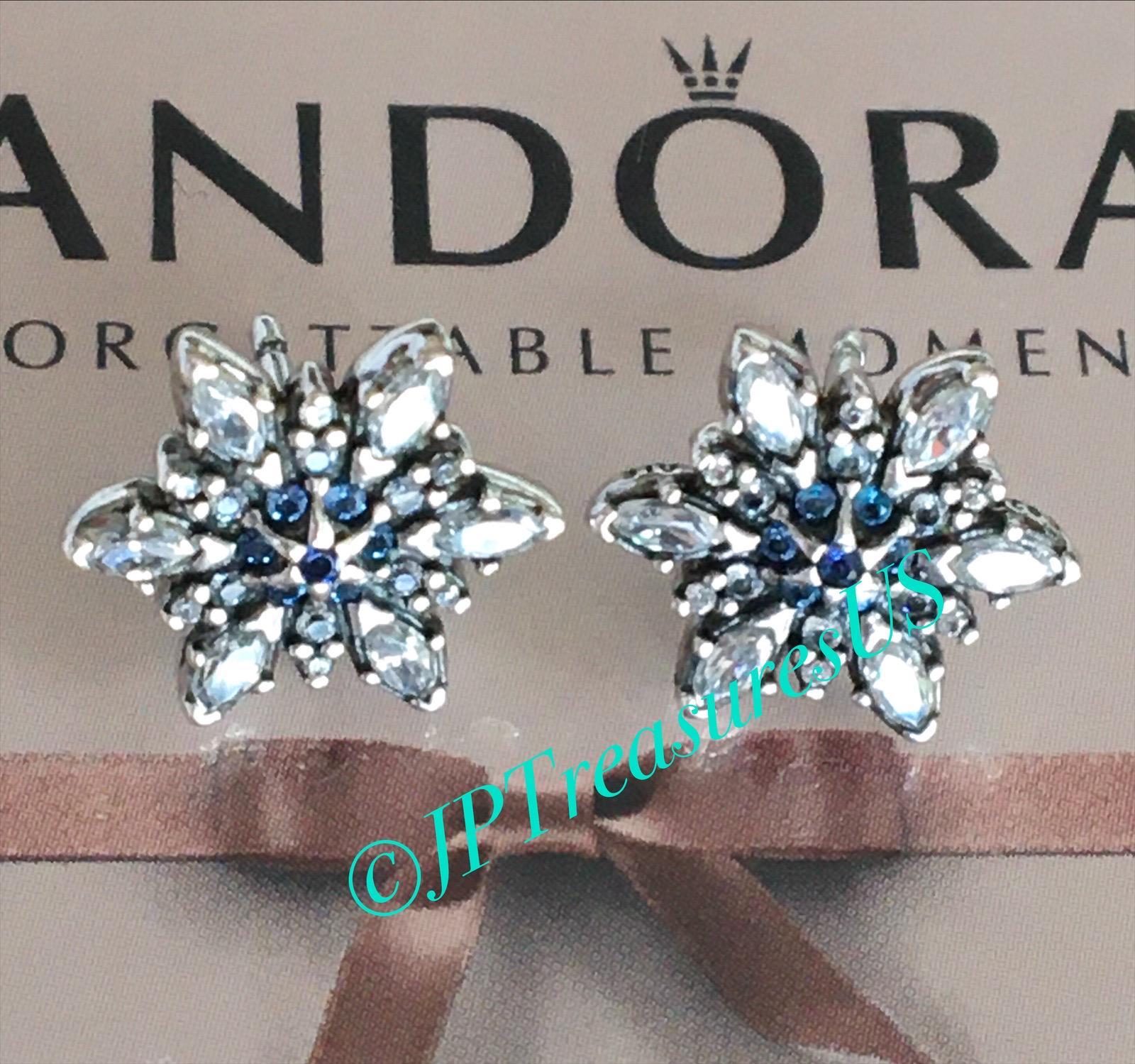 Ear Studs Sparkling Snowflake Stud Earrings Pandora Sparkling