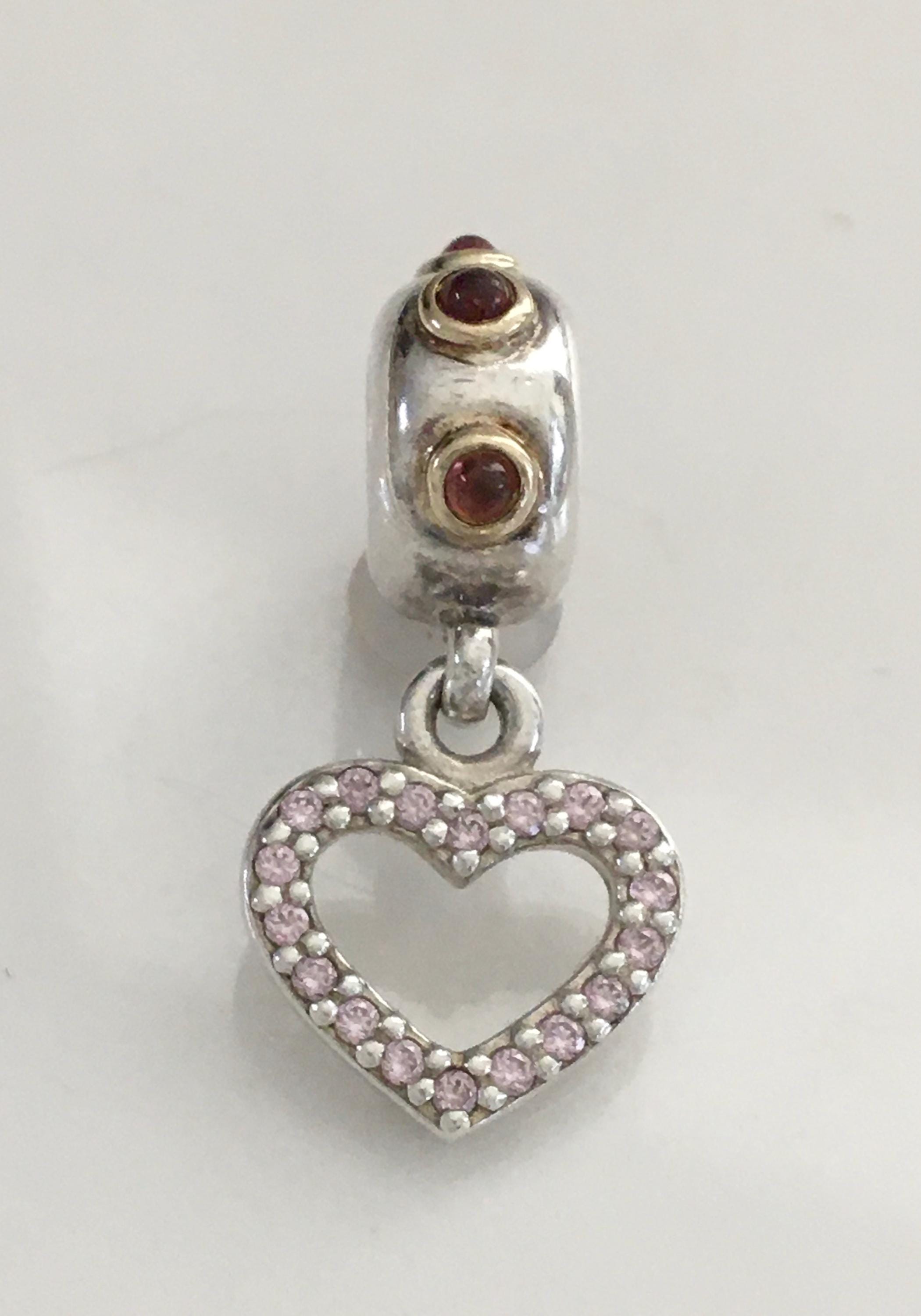 【hana】【片方のみ】agete♡garnet＊・゜charm Padlock(Garnet or Amethyst) & Diamond Key Necklace - 14K