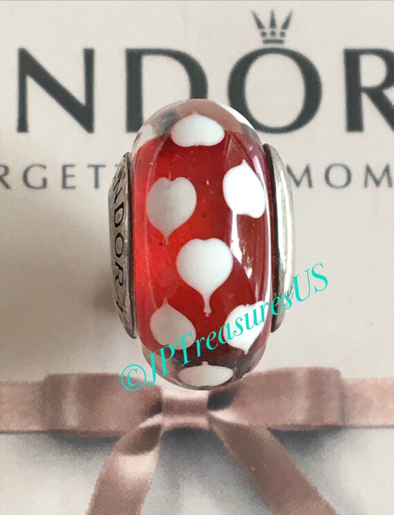 Pandora heart glass bead discount