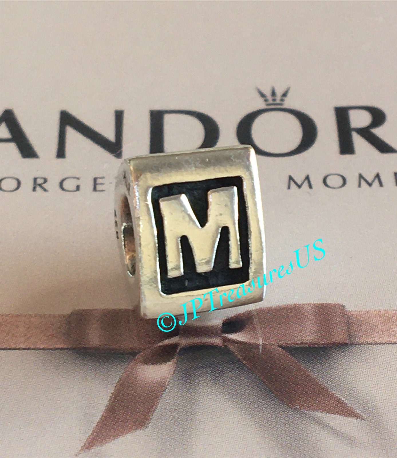 Authentic Pandora Letter M Charm 