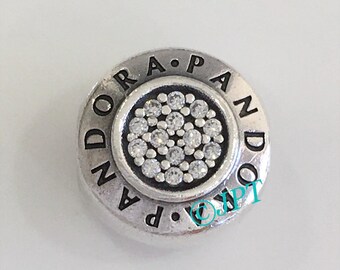 Authentic Pandora Symbol of Lucky in Love Rose Gold Dangle Charm