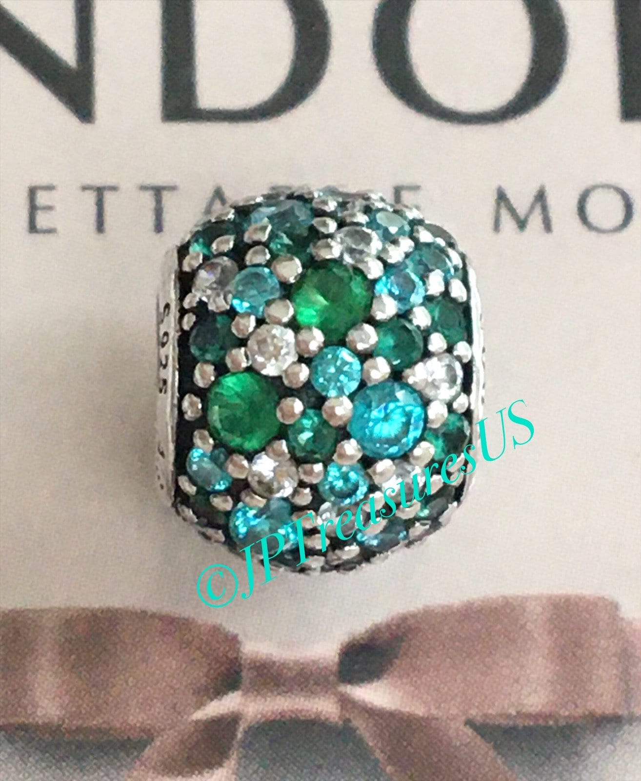 同梱値引済　Pandora turquoise pave charms Pandora Teal Pavé Clip Charm – Coe & Co. Stores
