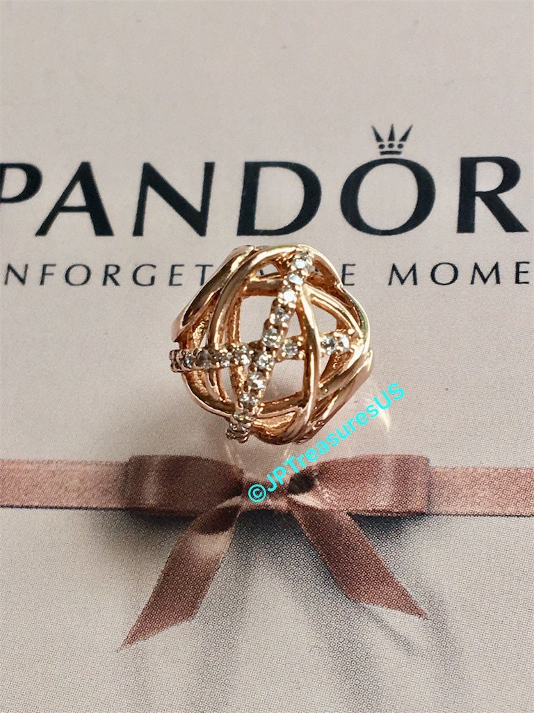Authentic Pandora Rose Galaxy Charm 