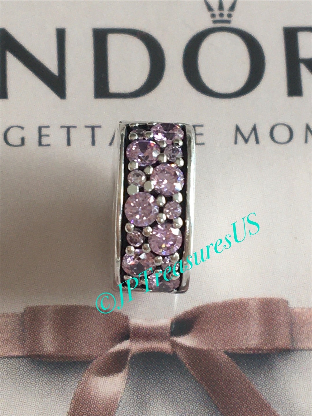PANDORA　パンドラ　チャーム　クリップ　9点　used Pandora パンドラ クリップ チャーム ピンク ストーン 925 ALE