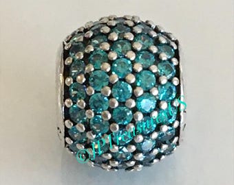同梱値引済　Pandora turquoise pave charms 同梱値引済 Pandora turquoise pave charms Pandora Teal Pave