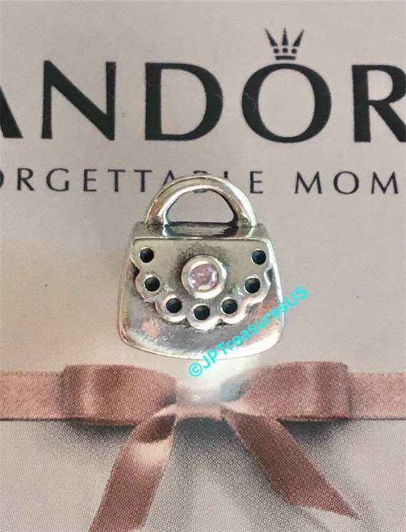 Authentic Pandora Purse CZ Charm Pandora Bag Charm Retired - Etsy Österreich