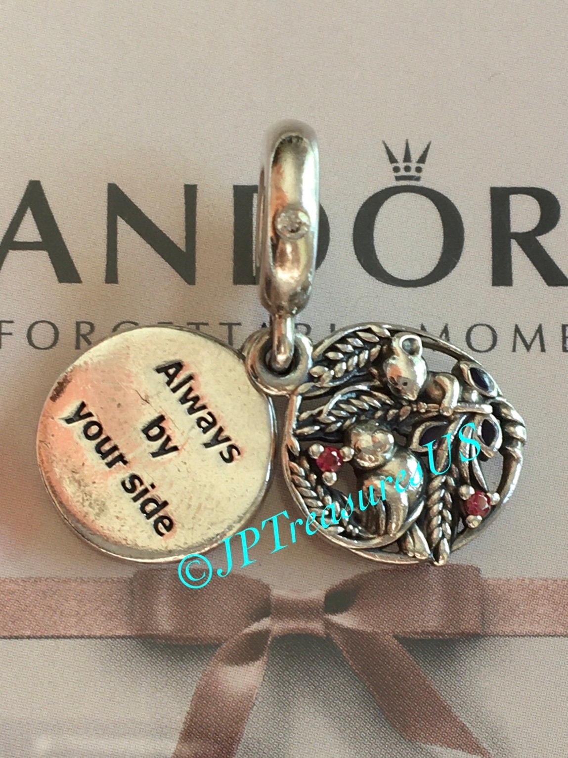 Authentic Pandora Always by Your Side Dangle Charm With Enamel - Etsy